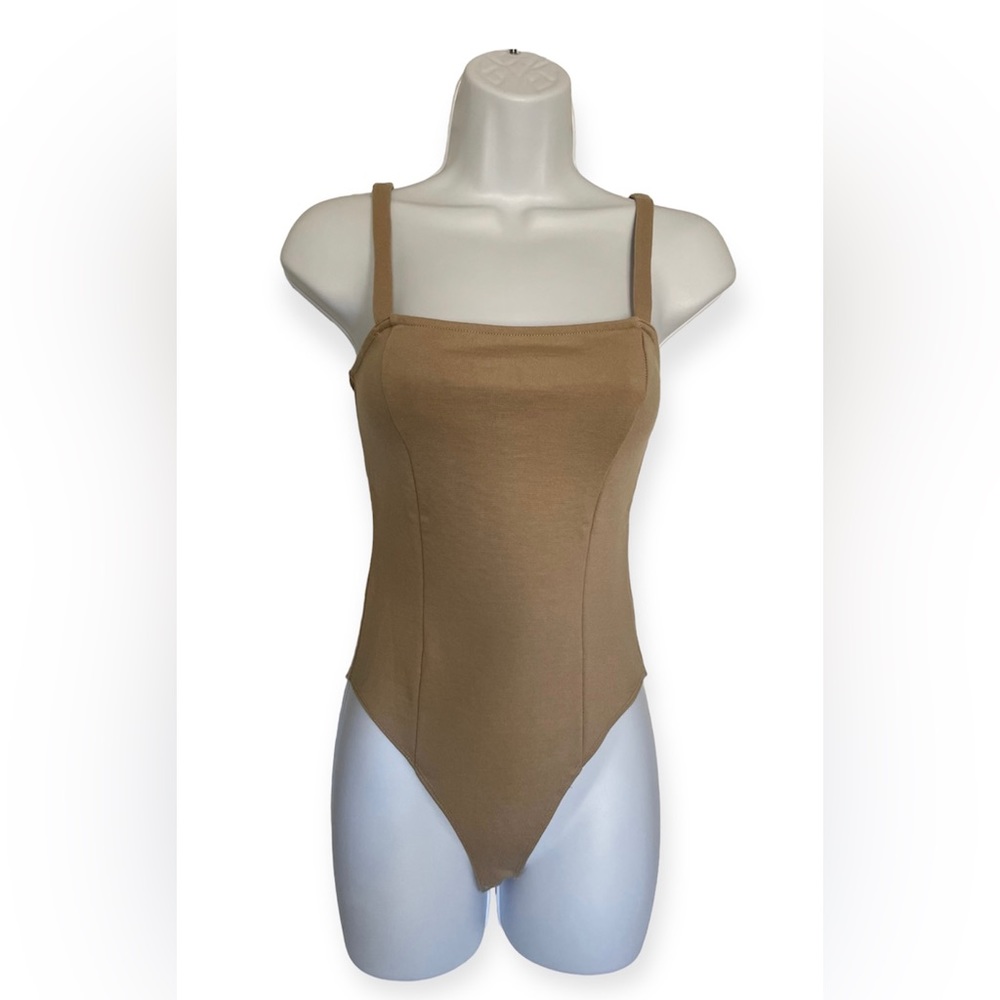 Taupe Square Bodysuit